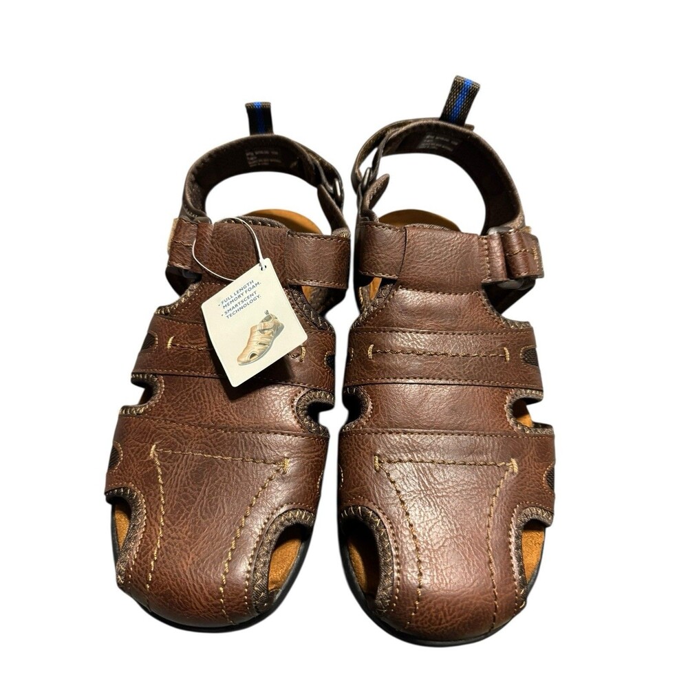 Nunn Bush Dual Comfort Men’s Fisherman Sandals Size 10 W(EEE) NWT Tan - Picture 5 of 15